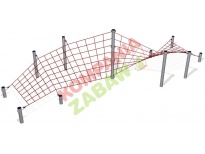 COR229011 - Corkscrew Play Net with steel posts