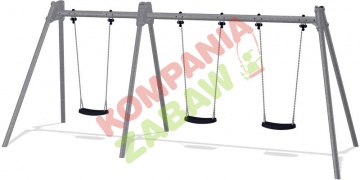 KSW90020-0909 - Two Bay Swing H=2m