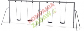 KSW91051-0809 - Two Bay Swing (4 seats) H=2,5m, std. Seats