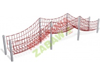 COR671211 - Large Rope Net Bridge l=12m