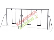 KSW91031-0809 - Two Bay Swing (3 seats) H=2,5m std. Seats